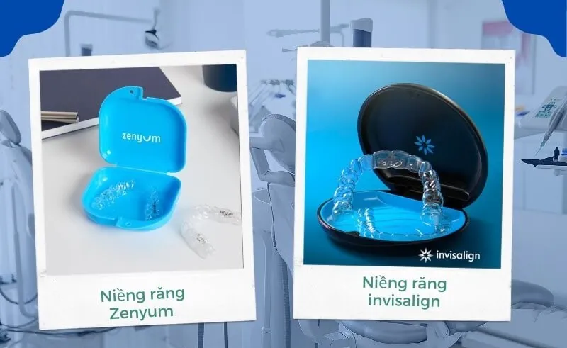 so sánh niềng răng Zenyum và Invisalign